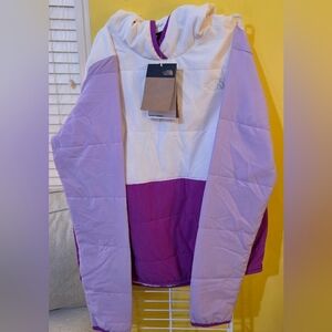 The North Face Purple and White Jacket